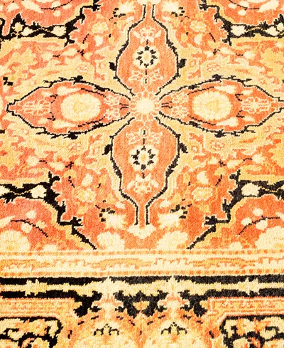 Adorn Hand Woven Rugs Mogul M1749 2'8''x12'1'' Runner Area Rug In Orange