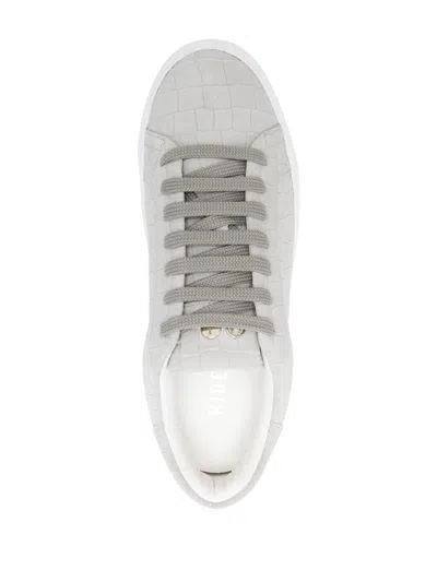 Hide & Jack Low Top Essence Croco Shoes In Grey