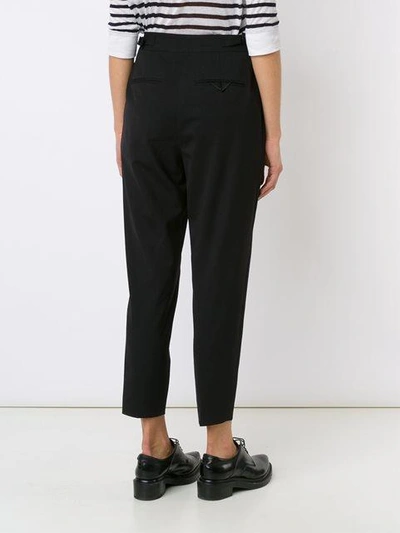 Shop Alexander Wang High-waisted Tailored Trousers - Black
