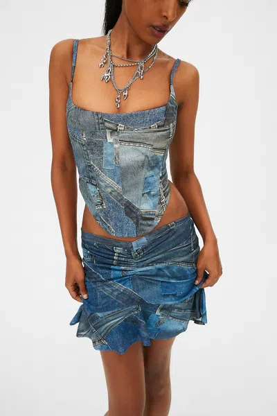 Vault Alva Skirt In Denim