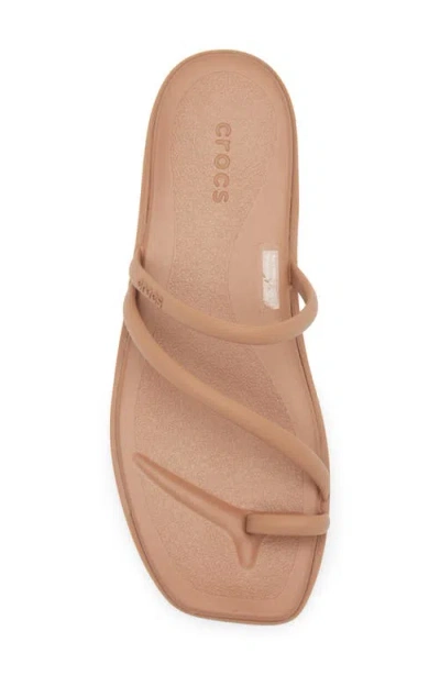 Crocs Miami Toe Loop Sandal In Milk Chocolate