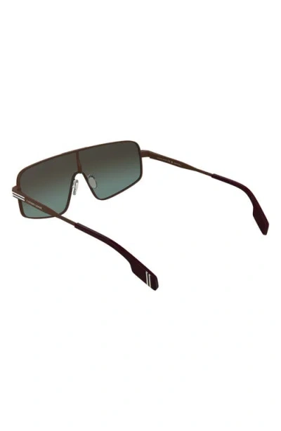 Canada Goose 58mm Gradient Modified Rectangular Shield Sunglasses In Matte Burgundy