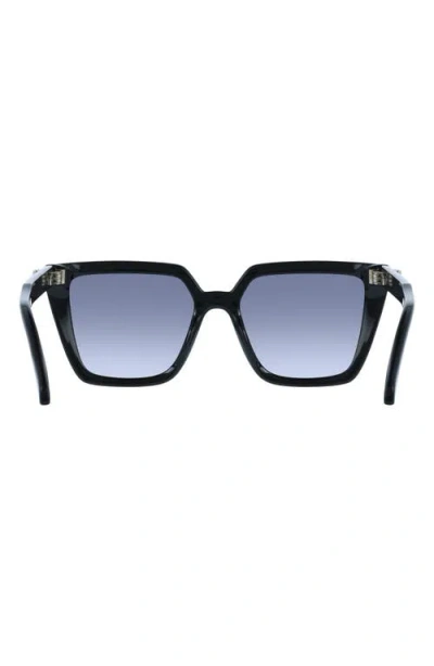 Ferragamo 54mm Modified Rectangular Sunglasses In Black