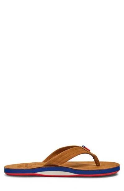 Hari Mari Hometown Fields Texas Flip Flop In Brown