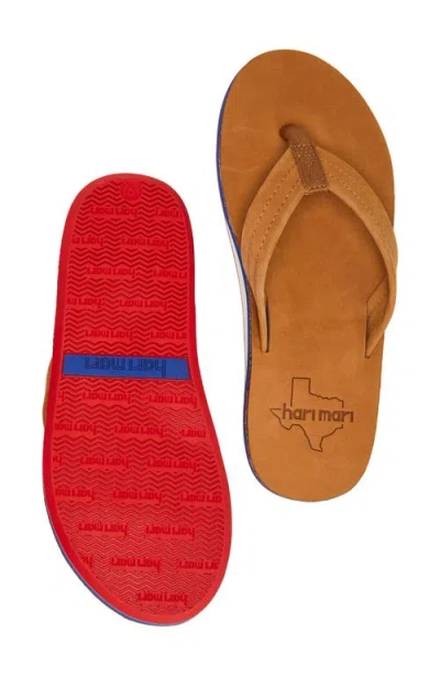 Hari Mari Hometown Fields Texas Flip Flop In Brown
