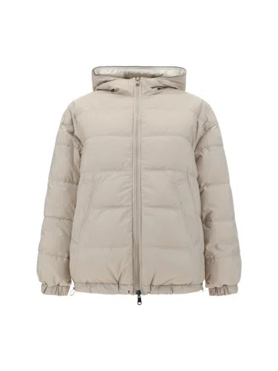 Brunello Cucinelli Down Jackets In White