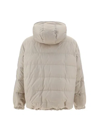 Brunello Cucinelli Down Jackets In White