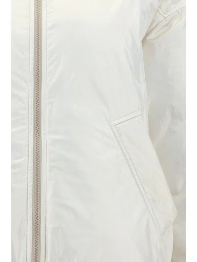 Brunello Cucinelli Down Jackets In White