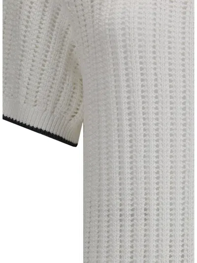 Brunello Cucinelli Women Knitted Midi Dress In White
