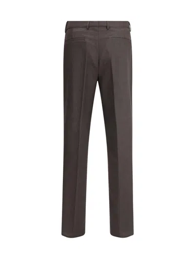 Brunello Cucinelli Virgin Wool Pants In Brown