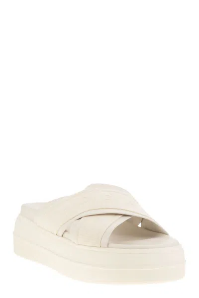 Hogan Plateausandalen Skyscraper Mit Leder In Beige