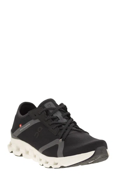On Running Sneakers Cloud X 4 Ad On In Mesh Riciclato In Black