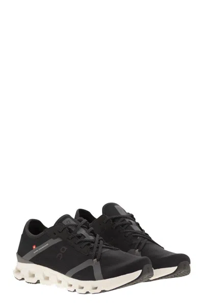 On Running Sneakers Cloud X 4 Ad On In Mesh Riciclato In Black