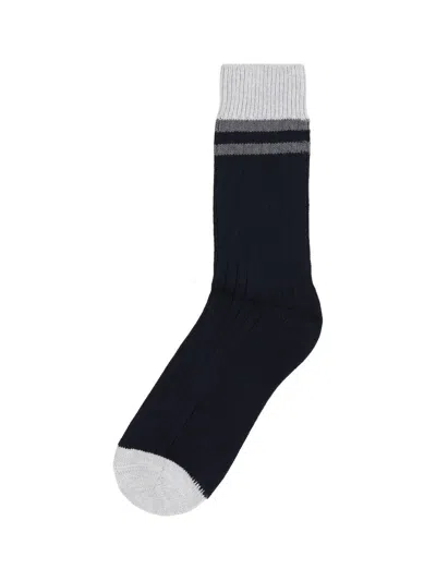 Brunello Cucinelli Cotton Socks In Black