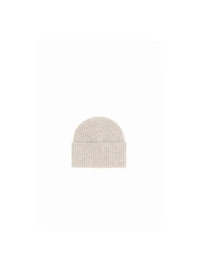 Brunello Cucinelli Men Wool Beanie Hat In Beige