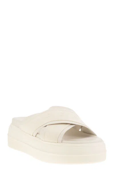 Hogan Plateausandalen Skyscraper Mit Leder In Beige
