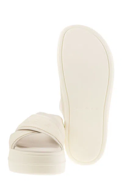 Hogan Plateausandalen Skyscraper Mit Leder In Beige