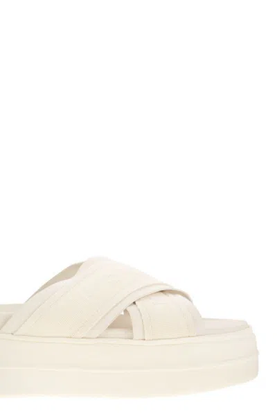Hogan Plateausandalen Skyscraper Mit Leder In Beige