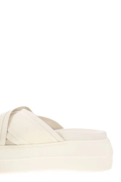 Hogan Plateausandalen Skyscraper Mit Leder In Beige
