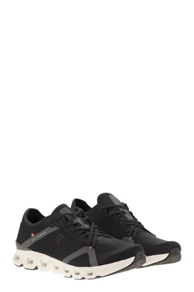 On Running Sneakers Cloud X 4 Ad On In Mesh Riciclato In Black