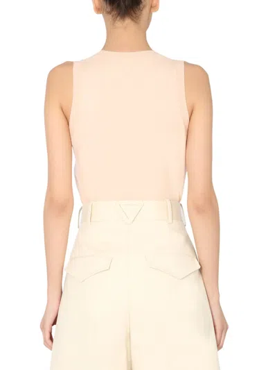 Bottega Veneta Women's Light Sweater Without Sleeves In Pink