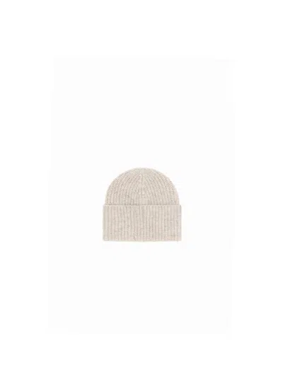 Brunello Cucinelli Men Wool Beanie Hat In Beige