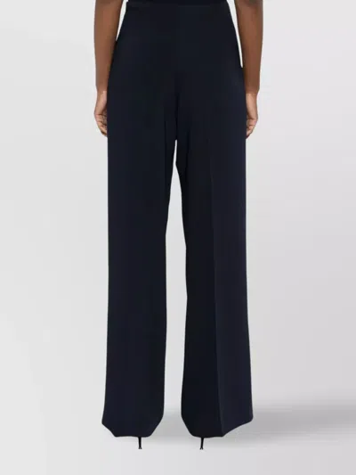 P.a.r.o.s.h Tailored Trousers With High Waist And Wide-leg Design In Black