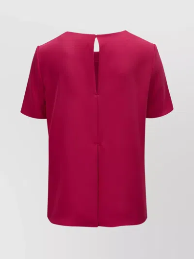 P.a.r.o.s.h Blouse High-low Hem Keyhole Detail In Pink