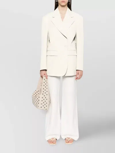 P.a.r.o.s.h Raisa25 Blazer Featuring Buttoned Cuffs In Neutrals