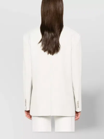 P.a.r.o.s.h Raisa25 Blazer Featuring Buttoned Cuffs In Neutrals
