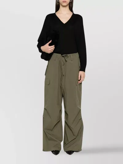 P.a.r.o.s.h Linfa V-neck Wool Blend Sweater In Black