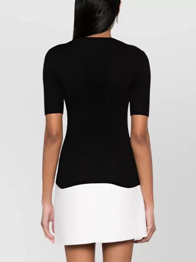 P.a.r.o.s.h Parosh Knitted T-shirt In Black