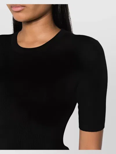 P.a.r.o.s.h Parosh Knitted T-shirt In Black