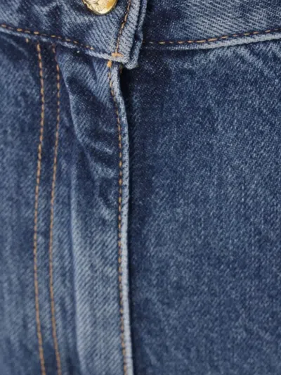 Elisabetta Franchi High-rise Boyfriend Jeans In Blue