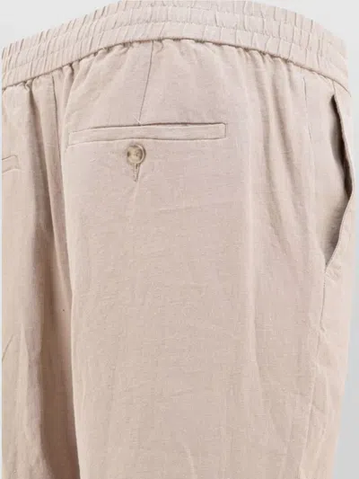 Vince Tailored Trousers With Back Pockets And Button Detail In Pink