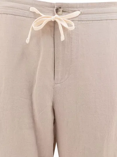 Vince Tailored Trousers With Back Pockets And Button Detail In Pink