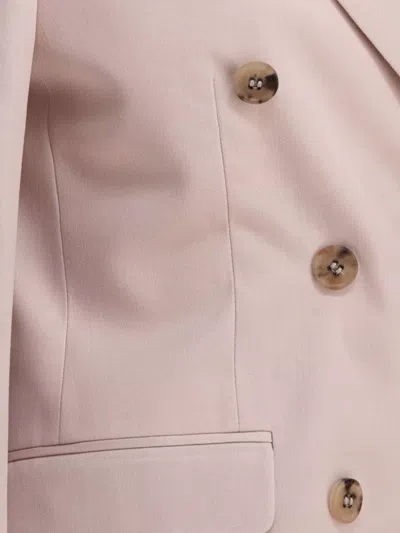 Golden Goose Light Pink Double-breasted Wool Jacket