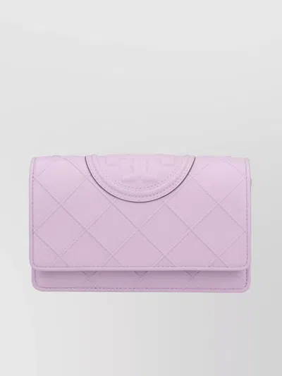 Tory Burch Quilted Chain Strap Purses & Cardholders In Purple