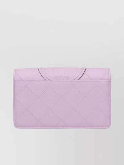 Tory Burch Quilted Chain Strap Purses & Cardholders In Purple