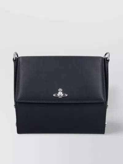 Vivienne Westwood Structured Shoulder Bag Adjustable Strap In Grey