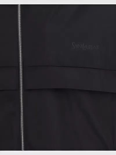 Saint Laurent Waterproof Jacket In Black