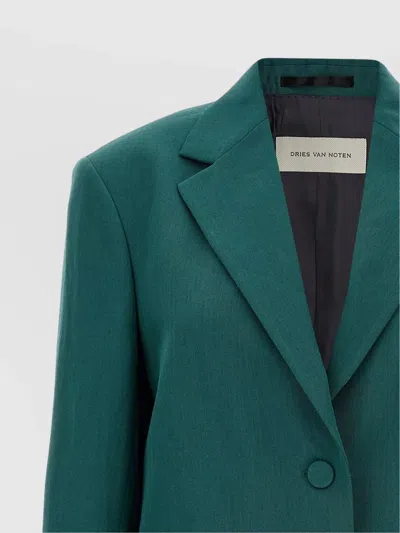 Dries Van Noten Birdy Blazer In Green