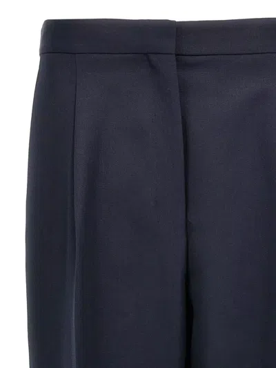 Theory Wool Trousers With Pleated Front And Back Pocket