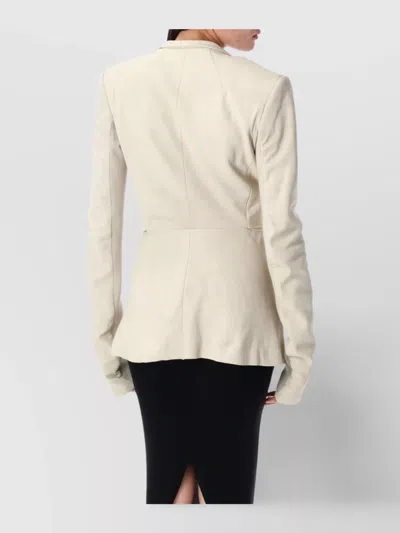 Rick Owens Structured Leather Jacket