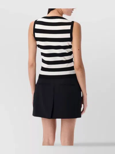 Balmain Face Marinire Knitted Top