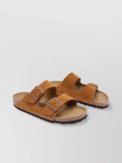 Birkenstock Suede Calf Open Toe Flat Sandals