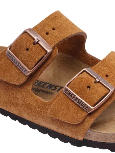 Birkenstock Suede Calf Open Toe Flat Sandals