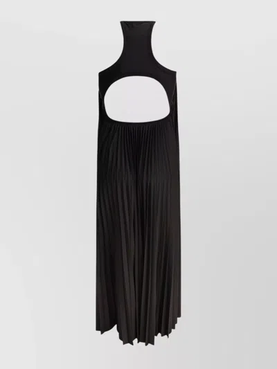 Sportmax Verdier Fluid Plisse Long Dress