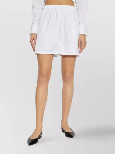 Max Mara Waistband Drawstring Eyelets Pockets Shorts