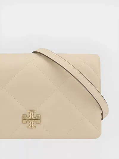 Tory Burch Kira Diamond Shoulder Wallet In Beige